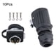 thumbnail image 4 of Conector eléctrico de conexión rápida EW-LP20, industrial, impermeable, IP68, con brida, 4 of 8