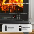 thumbnail image 4 of 24'' Freestanding Electric Fireplace Heater Stove Portable Infrared Fireplace for Indoor, W/ Remote, Thermostat, 5 Variable Flame, 4 of 11