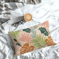 thumbnail image 3 of Tropical Summer Pillow Covers 12x20 Set of 2, Colorful Tropical Leaf Throw Pillow Covers Hawaiian Style Summer Palm Leaf Decorative Cushion Case for Couch Sofa Outdoor Bedroom, 3 of 6