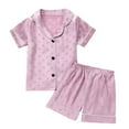 thumbnail image 1 of TZEWGL Comfort Short Sleeve Tops With Shorts 2Pcs Sets For Infant Cozy Clothes Set For Girls size 5-6T, 1 of 8