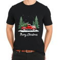 thumbnail image 3 of Merry Christmas Red Truck Family Matching Christmas Pajama T-Shirt for Adults Men and Women, 3 of 4