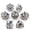 Silver, variant on Hollow Silver Metal DND Dice Set – 7-Piece Polyhedral Tabletop RPG Dice for Dungeons & Dragons, Pathfinder & Board Games,Silver Metal Dice