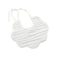 thumbnail image 2 of HAOTAGS Newborn Baby Cute Teething Bib Saliva Towel Solid Color Cotton Gauze Frenulum White Size One Size, 2 of 3
