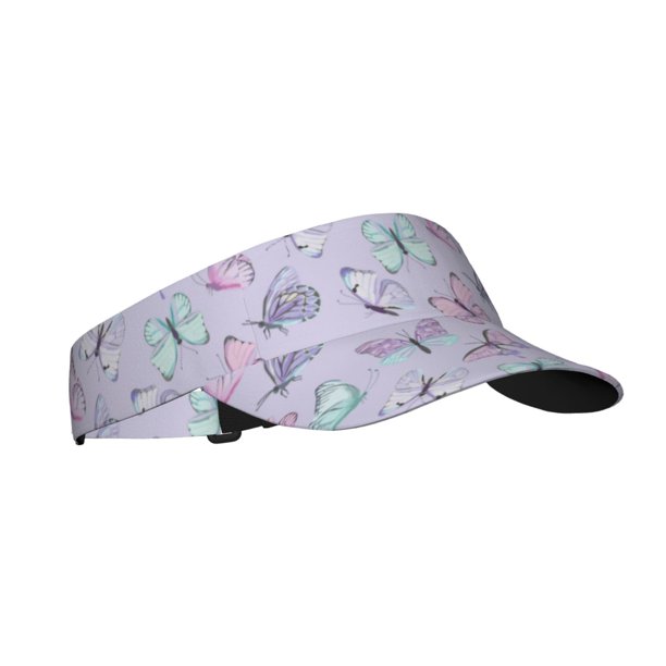 Balery Purple Butterfly Gorra deportiva con visera ajustable para mujer y hombre (talla única)