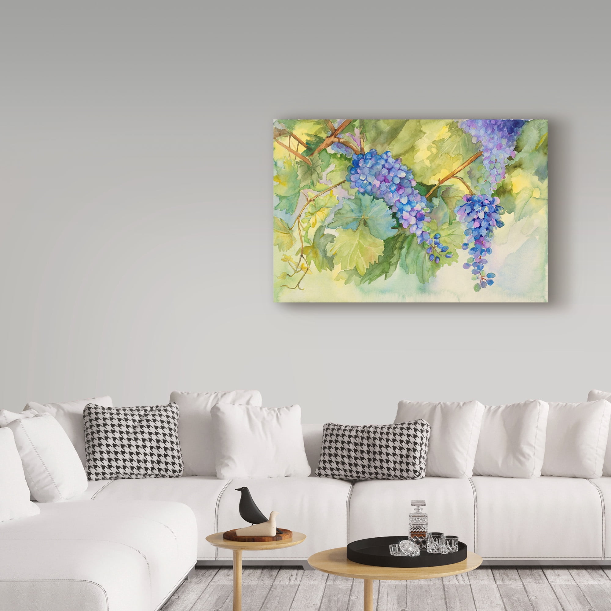 Trademark Fine Art 'Grape Vineyard' Canvas Art by Joanne Porter