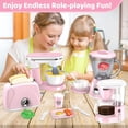 thumbnail image 2 of Set de accesorios de cocina Play Shemira con cafetera, color rosa, 2 of 7