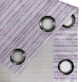 thumbnail image 5 of Ambesonne Watercolor Grommet Curtain, Triangles, 50" x 63", Violet Lilac White, 5 of 6