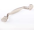 thumbnail image 4 of ATT Hardware 9 9/16'' (243 mm) Brushed Nickel Sliding Barn Door Handle Pull Modern Mushroom Head, 4 of 5