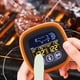 thumbnail image 3 of Termómetro digital para alimentos con alarma y sonda larga dual, pantalla LCD, preciso, para cocinar carne, barbacoa, horno de cocina, termómetro electrónico digital con alarma y temporizador., 3 of 8