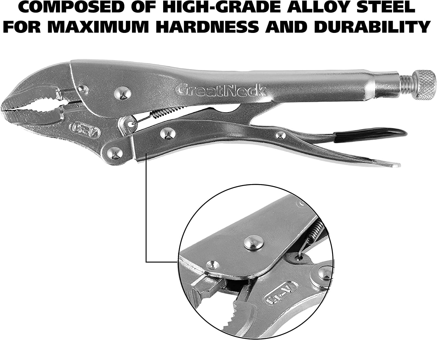 GreatNeck 74230 5 Piece Locking Plier Set