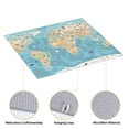 thumbnail image 4 of Xecao World Map With Animals 1 Print Dish Drying Mat for Kitchen Counter,Absorbent Coffee Bar Mat, Dish Drainer Rack Mats,Dining Room Decoration, 4 of 8