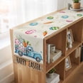 thumbnail image 6 of Table Runners 72 Inches Long Dress Scarves, Easter Farmhouse Kitchen Table Runner, Coffee Tablerunners, Blue Truck Eggs Bunny Vintage Art 14x72 Inch, 6 of 9