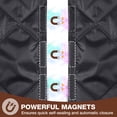 thumbnail image 6 of Lapalife Magnetic Thermal Insulated Door Curtain with Perspective Window, Fits 35" x 82" Doors Waterproof Windproof Door Screen Insulation Cover to Keep Warm in Winter, Black, 6 of 9