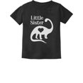 thumbnail image 1 of Tstars Girls Little Sister Clothes Gift for Little Sister Little Sister Gift Siblings Love Dinosaur Cute Little Sister Shirt Girls Toddler Infant Kids T Shirt, 1 of 6