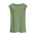 thumbnail image 5 of Tdoqot Womens Plus Size Cotton Tank Tops- Soft V-Neck Sleeveless Casual Summer Shirts Mint Green Size M, 5 of 5