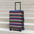 thumbnail image 6 of Fotbe Mexican Blanket stripes Luggage Cover Protector, Suitcase Protector，Scratch and Dirt Resistant, Fits 18-32 Inch Luggage-Medium, 6 of 7