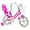 Rose Red, variant on Costway 16" Kids Bicycle with Basket Doll Seat Colorful Streamers Training Wheels Purple