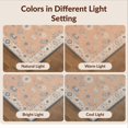 thumbnail image 7 of Design&I 5'x7' Washable Area Rug Flatweave & Daily Traffic Ready Blue Peach and Floral Elegance Intricate Botanical with Ornate Border for Guest Room, Lounge, Apartment, 7 of 7