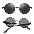 thumbnail image 3 of Gafas de sol redondas ANGGREK protección UV lentes de PC seguras ergonómicas elegantes retro portátiles para mujer, 3 of 8