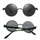 thumbnail image 3 of Gafas de sol redondas ANGGREK protección UV lentes de PC seguras ergonómicas elegantes retro portátiles para mujer, 3 of 8