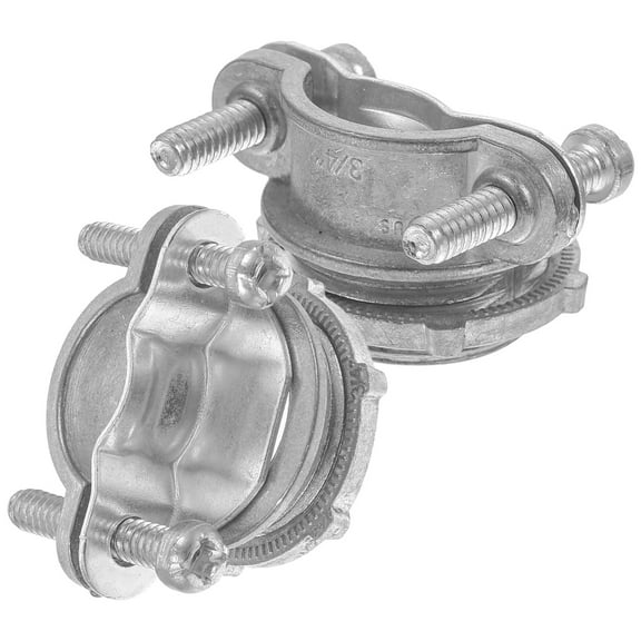 2 Pcs Cable Connector Electrical Conduit Clamp Wire Clips Type Squeeze 3/4 Inch