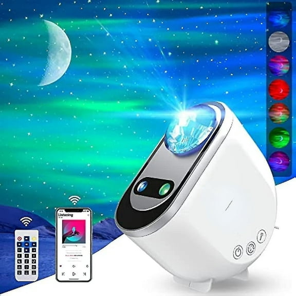 Northern Lights Star Projector, Aurora Projectors Galaxy Star Projector 6 White Noise Starry Sky