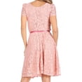 thumbnail image 3 of Women's Floral Lace Dress Short Sleeve Party Dress, 3 of 6