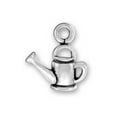 thumbnail image 1 of Sterling Silver 30" 1mm Box Chain Small Plain Plant Watering Can Pendant Necklace, 1 of 2