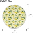 thumbnail image 4 of Coolnut 60" Lemon Round Tablecloth, Waterproof Tablecloth Stain Resistant and Wrinkle Decorative Patio Table Cloths for Kitchen Dinning Room Party Home Garden Picnic, 4 of 7