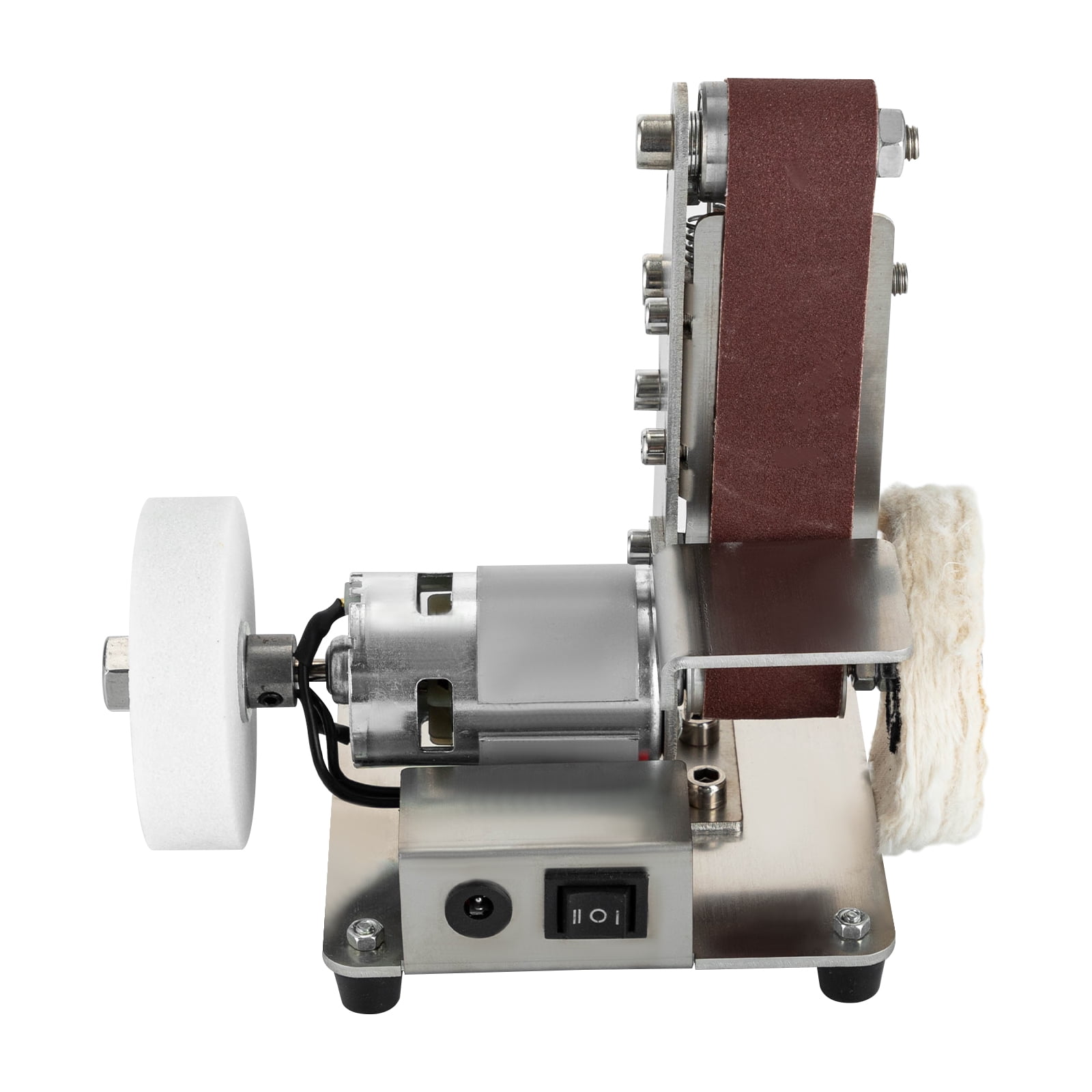 Mini Belt Sander Electric Bench Grinder Sanding Machine Table Top Grinder Polisher for DIY Woodworking