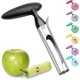 thumbnail image 1 of Descorazonador de manzanas Suyoo con mango de ABS y hoja dentada de acero inoxidable color negro, 1 of 5