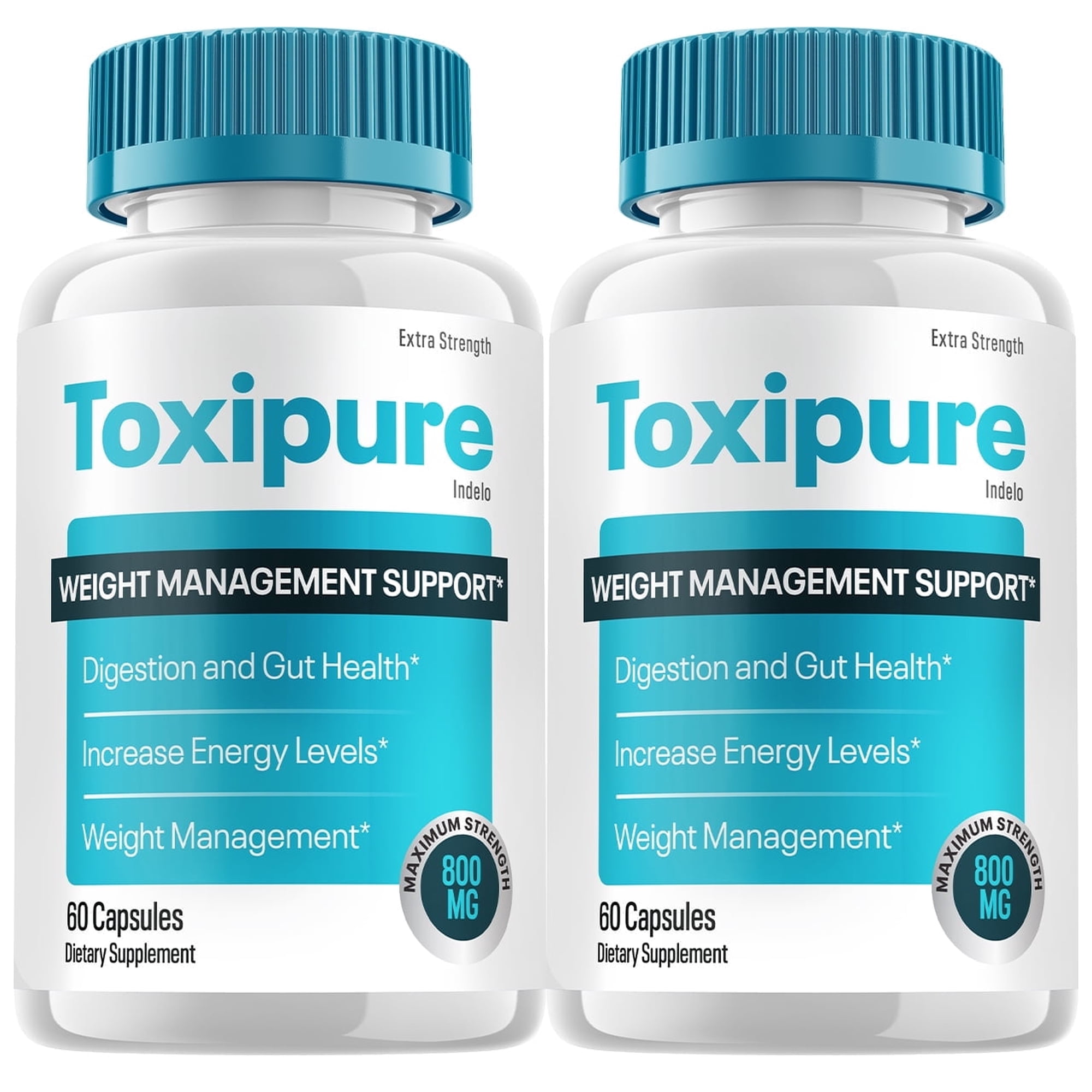 (2 Pack) Toxipure Weight Management Capsules, Maximum Strength to Support Healthy & Steady Weight Management, Advanced Formula Toxi Pure Dietary Supplement (120 Capsules)
