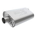 thumbnail image 1 of Borla Performance 400945 Exhaust Muffler CrateMuffler (TM) Oval; 14 Inch X 4.35 Inch X 9 Inch; Single 2-1/2 Inch Offset Inlet; Single 2-1/2 Inch Center Outlet; Atak ® Sound, 1 of 1