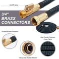 thumbnail image 2 of 50FT Expandable Water Hose – Flexible Lightweight No-Kink Garden Hose for Outdoor Watering, Car Wash, Lawn & Yard with Leakproof Brass Fittings, Durable Expanding Water Hoses, 2 of 7