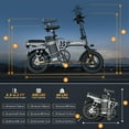 thumbnail image 2 of 2000W Foldable Ebike for Adults, 40MPH Folding Electric Bike, 52V 25Ah Folding Ebikes, 80 Mlies Long Range Adult Electric Bicycles, UL2849 Certified E Mountain Bike (Red), 2 of 8