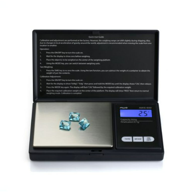 AWS MS-600 Digital Pocket Scale, 600 g x 0.1 g