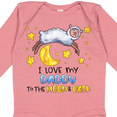 thumbnail image 4 of Inktastic I Love My Daddy to the Moon and Back Cute Sheep Boys or Girls Long Sleeve Baby Bodysuit, 4 of 5
