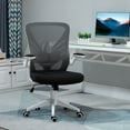thumbnail image 2 of Vinsetto Mesh Office Chair Swivel Task Chair w/ Lumbar Support, Arm, Grey, 2 of 10