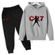 thumbnail image 2 of 2024 Ropa de fútbol para niños de primavera y otoño Idol CR7 2 sudaderas con capucha + trajes de pantalón Ropa deportiva informal para niños de 3 a 13 años, 2 of 5
