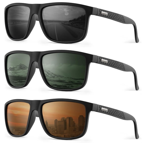 Gafas de Sol Polarizadas Retro Cuadradas CIFOYA UV400 para Hombre