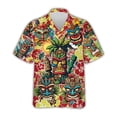 thumbnail image 2 of Nuevas camisas hawaianas con estampado Tiki 3D para hombres, camisa retro para hombres, ropa informal holgada para hombres, nueva moda 2024, camisa de manga corta para hombres, 2 of 4
