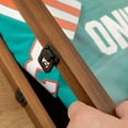 thumbnail image 3 of BizChair 24x36 Jersey Display Case with Solid Pine Wood Frame, UV Treated Acrylic Window, Velvet Backing Board, and Anti-Theft Lock in Rustic Brown, 3 of 13