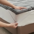 thumbnail image 4 of Ridge & Cove Ultra Soft Thick Down Alternative 2" Mattress Topper (Full, Light Grey), 4 of 5