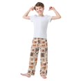 thumbnail image 2 of FORMRS Boys Pajama Pants with Pockets Size 11-12Y Kids Lounge Sleep Bottoms, Fall Acorns Pattern, 2 of 8