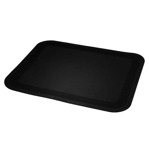 Stayput non-slip placemat, rectangular pad, 15'' x 18'', black