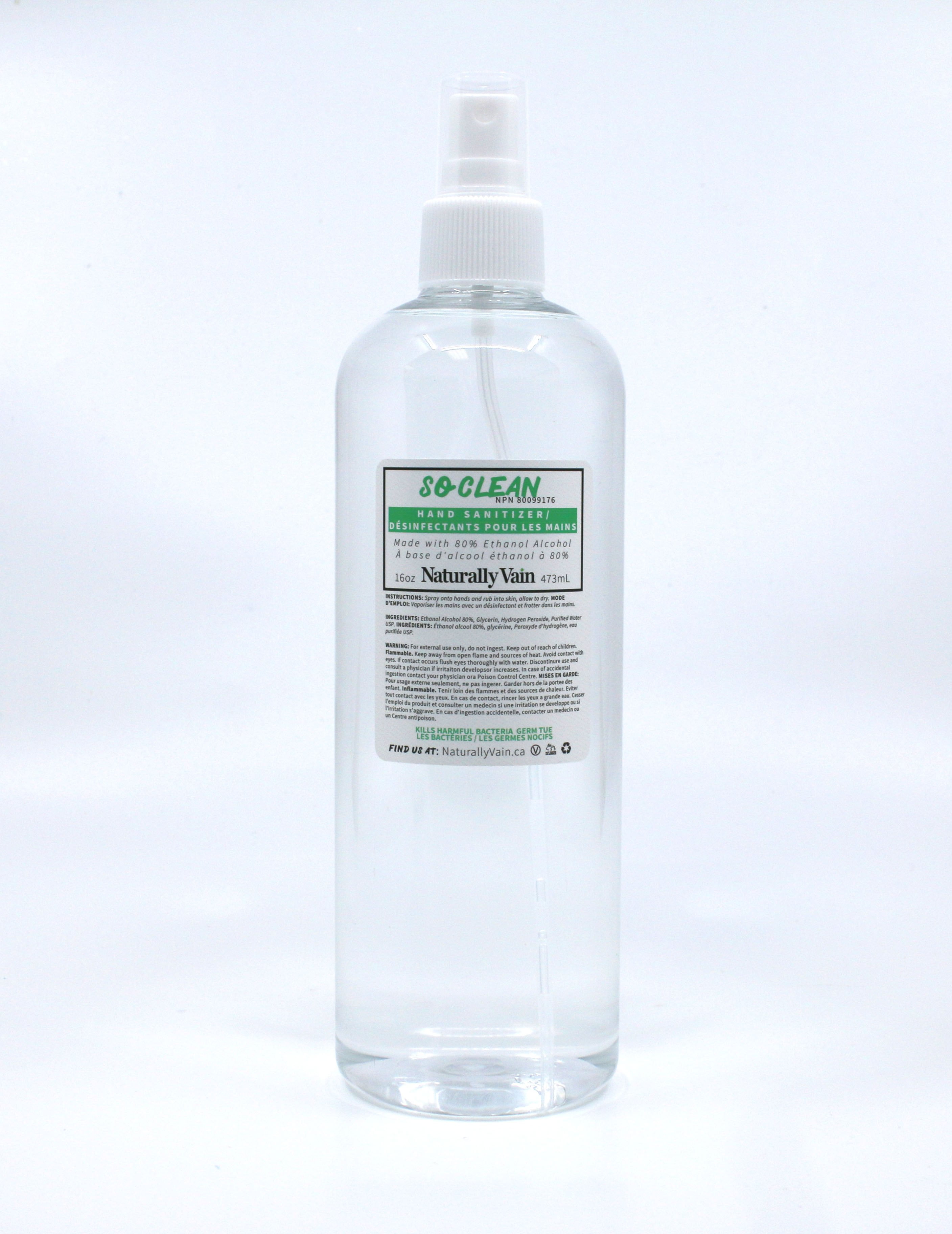 So Clean Hand Sanitizer with Mister Spray Walmart Canada