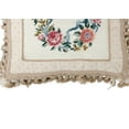 thumbnail image 3 of Floral Wreath Needlepoint Accent Pillow, 3 of 4