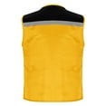 thumbnail image 4 of purcolt Womens Reflective Safety Vests Color Block High Visibility Multi Pocket Zipper Front Work Waistcoats Yellow L, 4 of 7