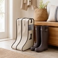 thumbnail image 4 of TACILIP Shoe Storage, 1PC Non-Woven Fabric Boots Storage Organizer Bag Short And Tall Two Sizes Dirt Proof Boot Cover With Visual Window And Carry Handle For Closets Storage Travel Use, Home Gifts, 4 of 6