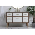 thumbnail image 2 of Elegant Decor Boise 48" Engineered Stone Steel Bathroom Vanity in White, 2 of 5